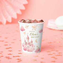 Fairytale Pink Unicorn Girl Birthday 紙コップ