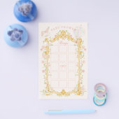 Fairytale princess carousel baby shower bingo チラシ (シングル)