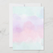 Fairytale Princess Girl Birthday 招待状 (裏面)