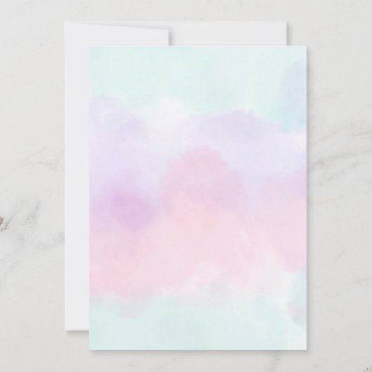 Fairytale Princess Girl Birthday 招待状 (裏面)