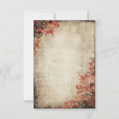 Fairytale Red Roses Wedding RSVPレスポンスカード 出欠カード (裏面)