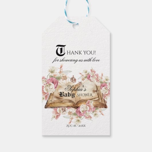 Fairytale Royal Baby Shower ギフトタグ (裏面)