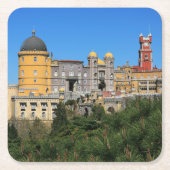 Fairytale Sintra Palace写真，ポルトガル スクエアペーパーコースター (正面)