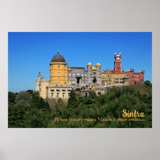 Fairytale Sintra Palace写真，ポルトガル ポスター (正面)