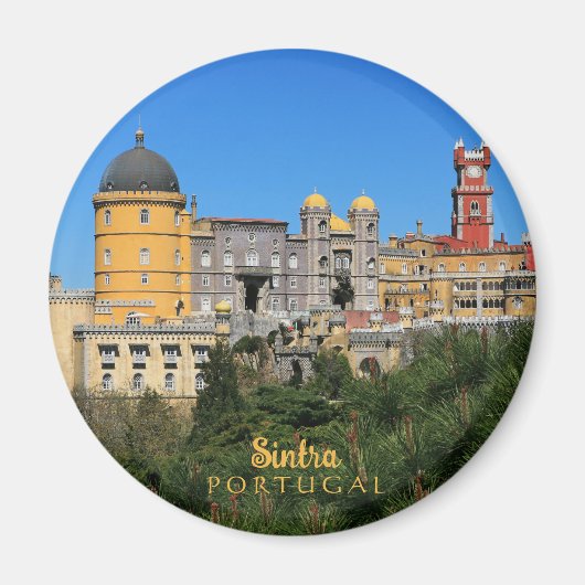 Fairytale Sintra Palace写真，ポルトガル マグネット (正面)