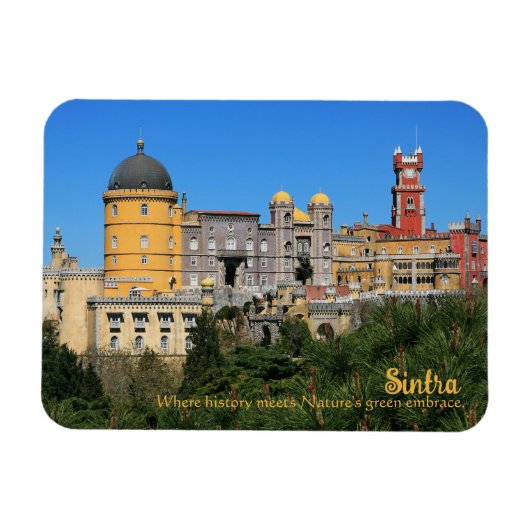Fairytale Sintra Palace写真,ポルトガル マグネット (横)