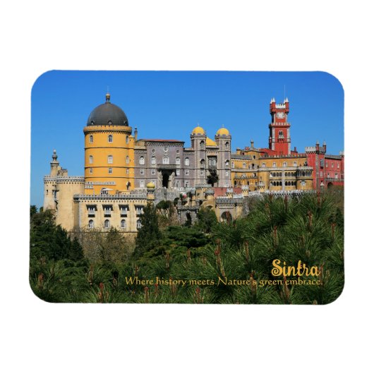 Fairytale Sintra Palace写真，ポルトガル マグネット (横)