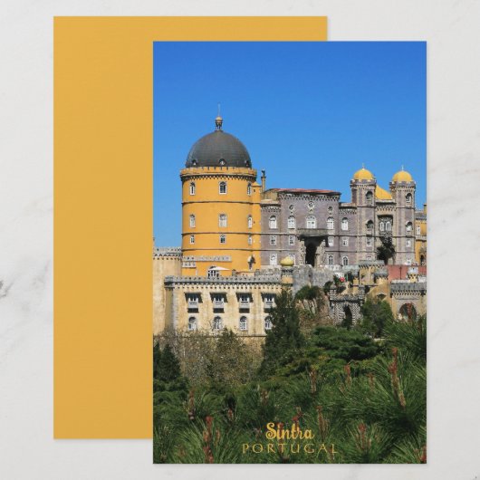 Fairytale Sintra Palace写真，ポルトガル 便箋 (正面/裏面)