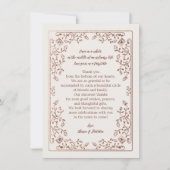 Fairytale Thank You Stationery - 結婚s Note Card (正面)