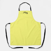 Fairytale yellow solid custom Christmas stylish エプロン (正面)