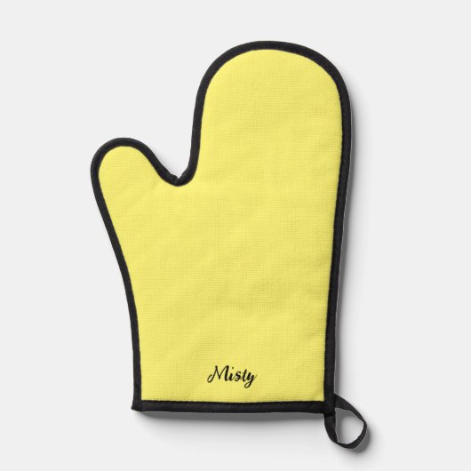 Fairytale yellow solid custom Christmas stylish 鍋つかみ (正面)