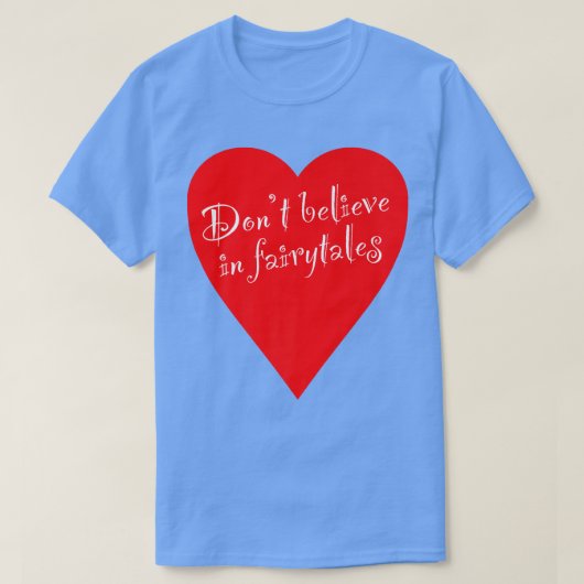 Fairytalesでアイロ信じニックなハート Tシャツ (デザイン正面)