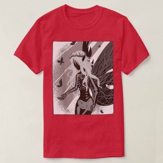 Fairywave Faecoreオカルトゴシックの妖精の暗グランジい Tシャツ (デザイン正面)