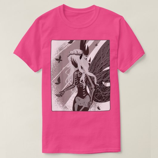 Fairywave Faecoreオカルトゴシックの妖精の暗グランジい Tシャツ (デザイン正面)