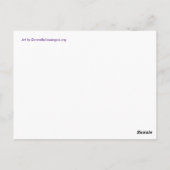 Faithハート絵画のカスタムアートポストカード ポストカード (裏面)