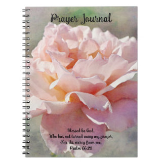 Faith かわいらし Pink Rose Art祈りの言葉Journal ノートブック