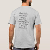 FAITH アクロニムと聖書の詩 Tシャツ (裏面)