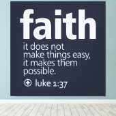 Faith キャンバスプリント (インサイチュ (ウッドフロア))