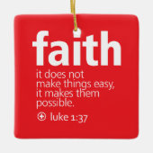 Faith セラミックオーナメント (正面)