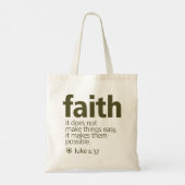 Faith トートバッグ (裏面)