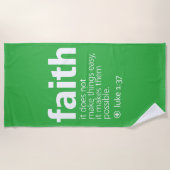 Faith ビーチタオル (正面)