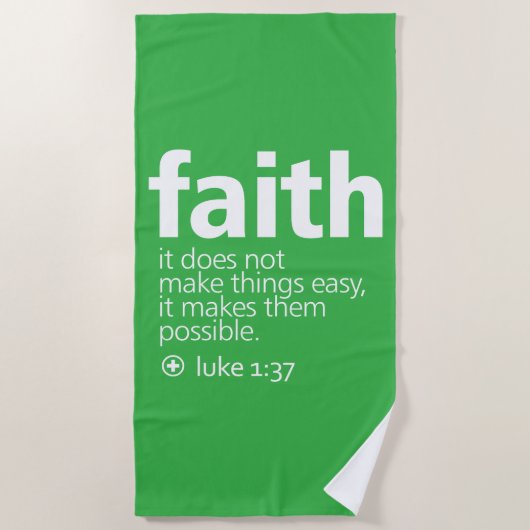 Faith ビーチタオル (正面)