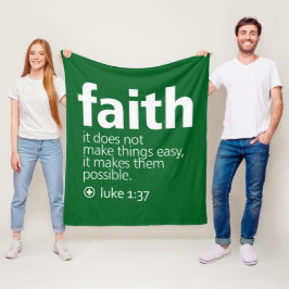 Faith フリースブランケット