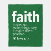 Faith フリースブランケット (正面)