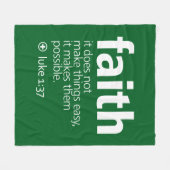 Faith フリースブランケット (正面(横))