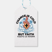 Faith 保 Us Warm - Upifting Winter Artwork ギフトタグ (正面)