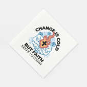 Faith 保 Us Warm - Upifting Winter Artwork スタンダードランチョンナプキン (角)