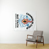 Faith 保 Us Warm - Upifting Winter Artwork タペストリー (インサイチュ(横))