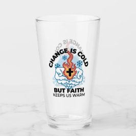Faith 保 Us Warm - Upifting Winter Artwork タンブラーグラス