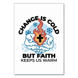 Faith 保 Us Warm - Upifting Winter Artwork テーブルナンバー