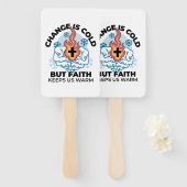 Faith 保 Us Warm - Upifting Winter Artwork ハンドファン (正面&裏面)