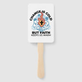 Faith 保 Us Warm - Upifting Winter Artwork ハンドファン (裏面)