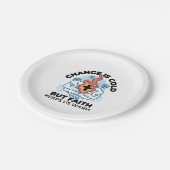 Faith 保 Us Warm - Upifting Winter Artwork ペーパープレート (アングル)