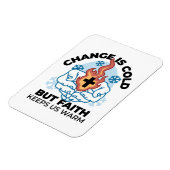 Faith 保 Us Warm - Upifting Winter Artwork マグネット (左側)