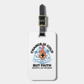 Faith 保 Us Warm - Upifting Winter Artwork ラゲッジタグ (正面縦)