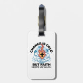 Faith 保 Us Warm - Upifting Winter Artwork ラゲッジタグ (裏面縦)
