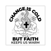 Faith 保 Us Warm - Upifting Winter Artwork ラバースタンプ (インプリント)