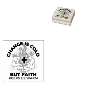Faith 保 Us Warm - Upifting Winter Artwork ラバースタンプ (押印)
