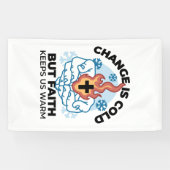 Faith 保 Us Warm - Upifting Winter Artwork 横断幕 (横)