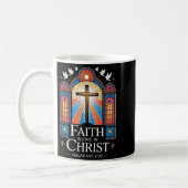 Faith Alone In Christ Cross Galatians 2_20  コーヒーマグカップ (左)