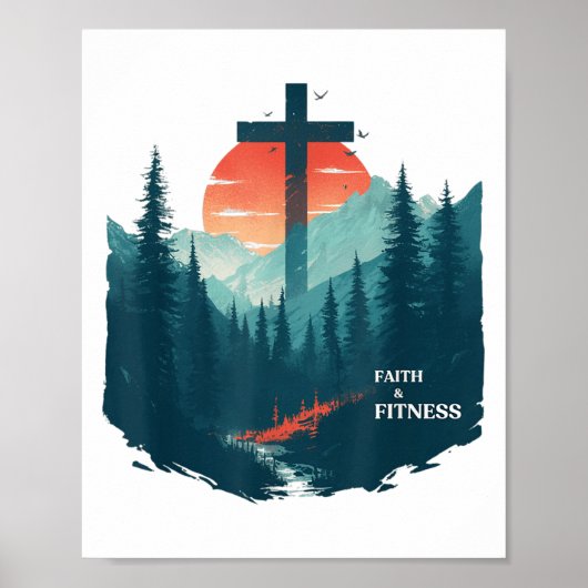 Faith &amp; Fitness Christian - Workout Motivation ポスター (正面)