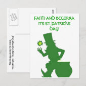 FAITH AND BEGORRA, ST.PATRICKS DAYポストカード ポストカード (正面/裏面)