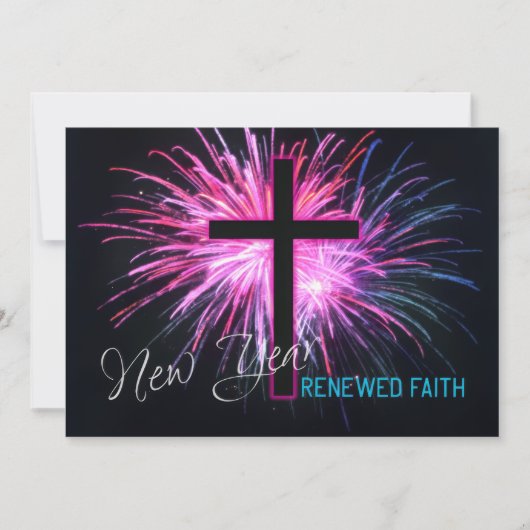 Faith and Fireworks New Year Card カード (正面)