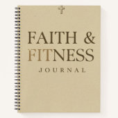 Faith and Fitness Journal – Christian Workout Plan ノートブック (正面)