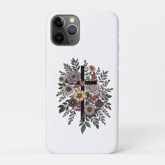 Faith and Flowers iPhone 11 Proケース