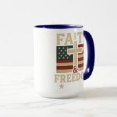 Faith and Freedom マグカップ (正面右)